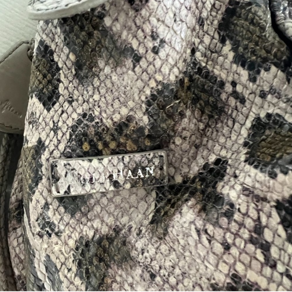 Cole Haan Snake print satchel - Picture 2 of 4